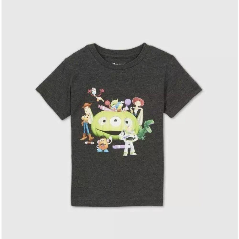 Toy's Story T-Shirt for Boys Halloween Pumpkin Short Sleeve , 4T ,Gray Charcoal